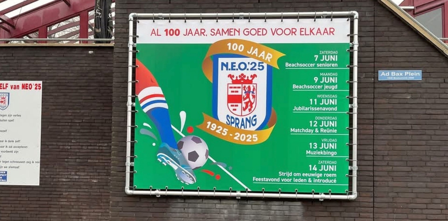 Oproep Reünie 100 jaar Voetbalvereniging N.E.O.’25