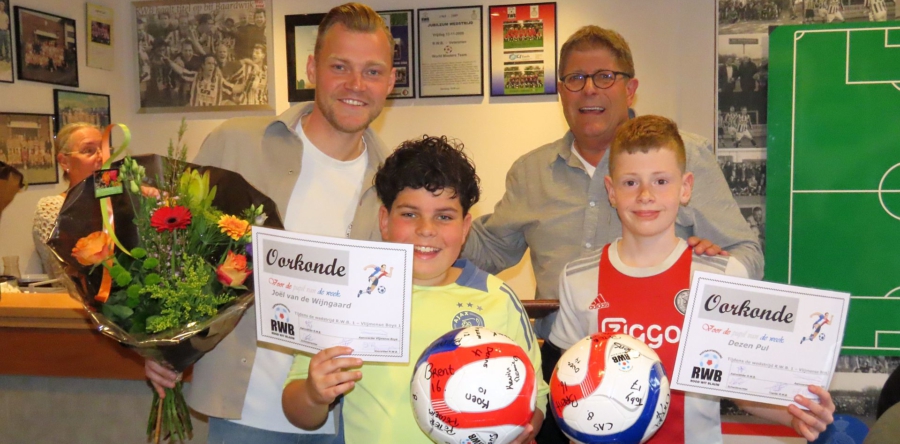 Denzel Pul en Joël van de Wijngaard de trotse pupillen van de week