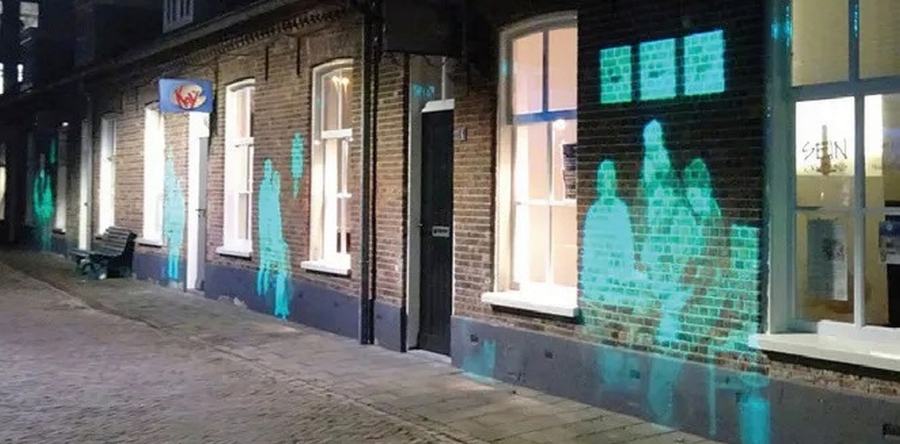 Stadswandeling Waalwijk Langs Wet Blue panden