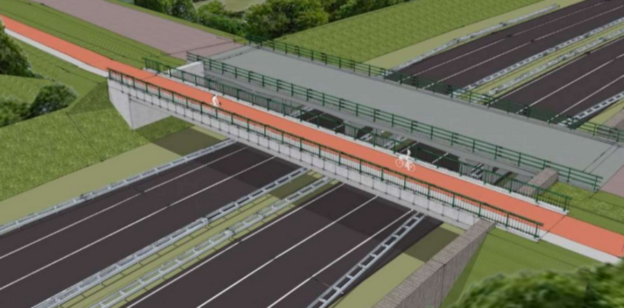 Mogelijk nieuwe fiets- en voetgangersbrug op Kennedybrug Vlijmen