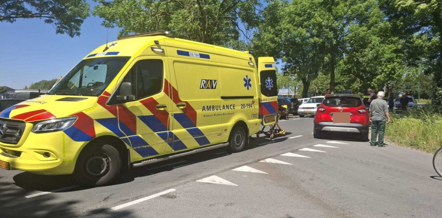 Fietser aangereden op de Vier Heultjes in Sprang-Capelle