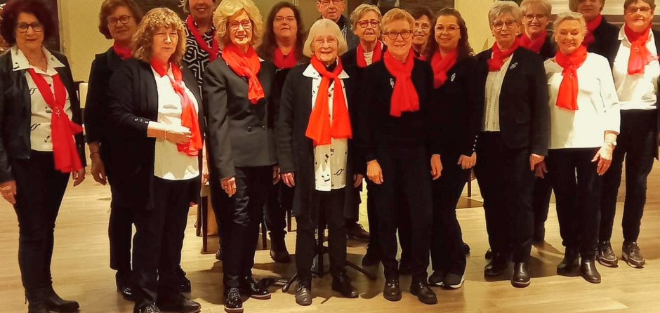 Optreden koor Da Capo bij Parkpaviljoen