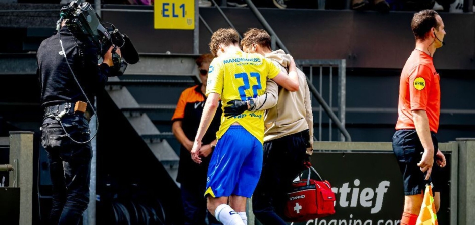 Tim van de Loo, middenvelder RKC, uitgeschakeld vanwege blessure
