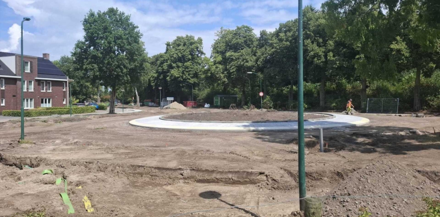 Bouwupdate Horst: nieuwe rotonde krijgt vorm, asfaltlagen in augustus