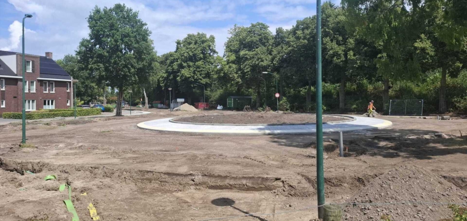 Bouwupdate Horst: nieuwe rotonde krijgt vorm, asfaltlagen in augustus