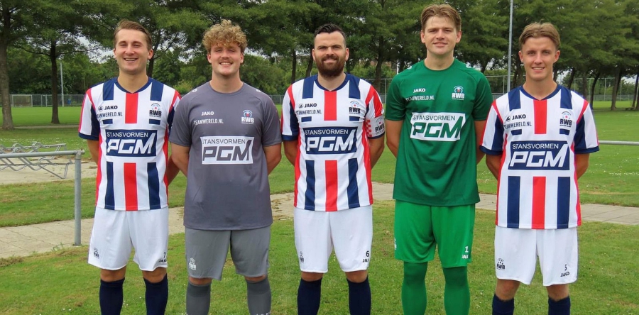 R.W.B. speelt de Waalwijk Cup met shirts van nieuwe hoofdsponsor