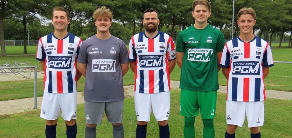 R.W.B. speelt de Waalwijk Cup met shirts van nieuwe hoofdsponsor