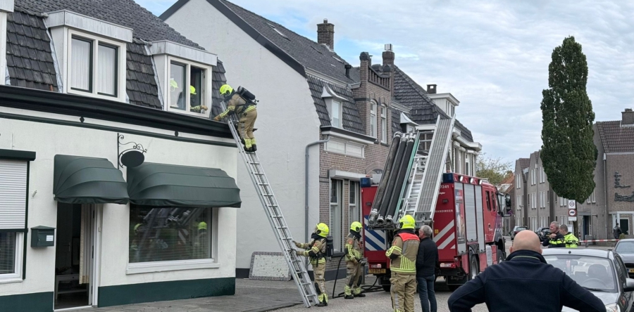 Brand bij soldeerwerk dakgoot in Kaatsheuvel