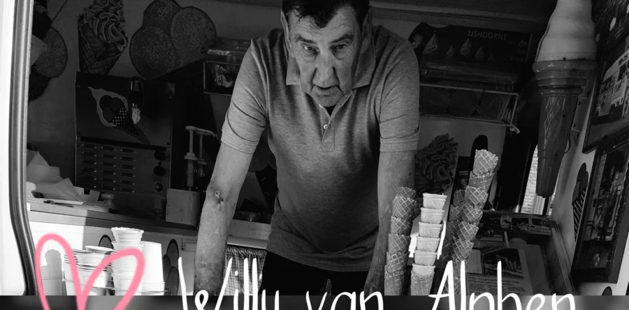 Iconische ijscoboer Willy van Alphen overleden