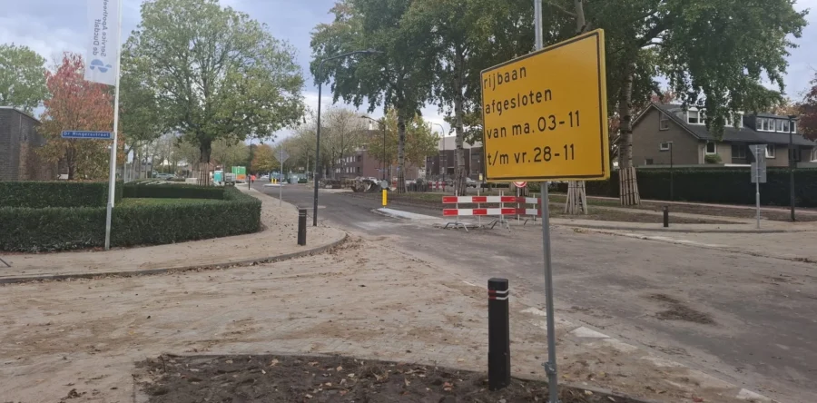 Reconstructiewerkzaamheden kruising Blyde Incomstelaan ver gevorderd