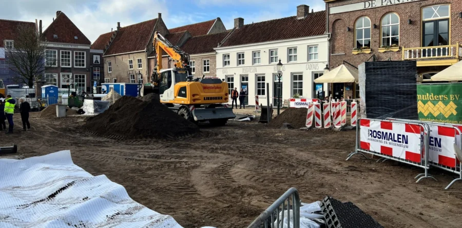 Werkzaamheden Vismarkt in Heusden verlopen volgens schema