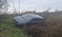 Schrik voor automobilist na ongeval op afrit in Waalwijk