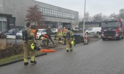 Gasleiding geraakt tijdens graafwerkzaamheden in Waalwijk