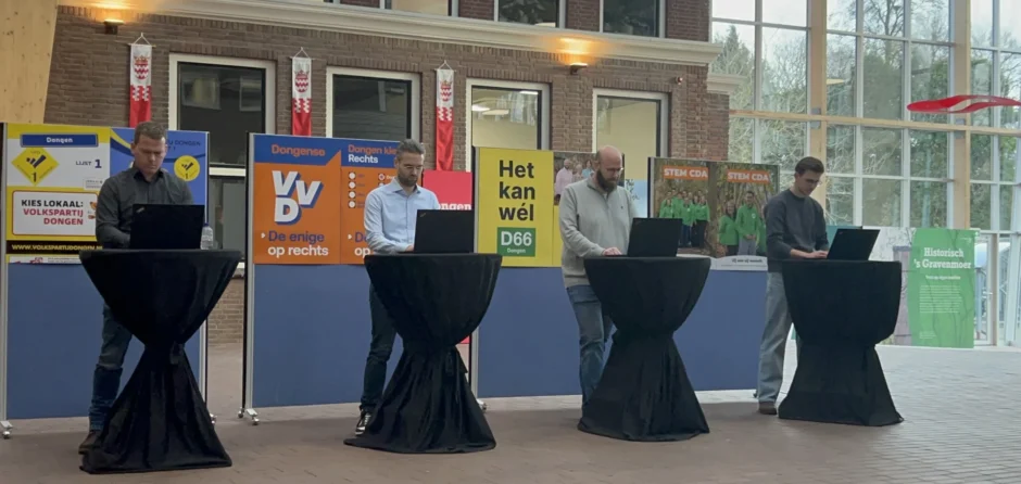 Dongense lijsttrekkers lanceren stemwijzer MijnStem (video)