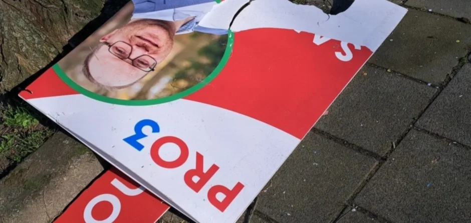 Pro3-borden in Loon op Zand slachtoffer van vandalisme