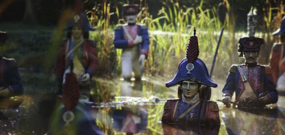 Soldaten van Napoleon in het Land van Ooit worden hersteld