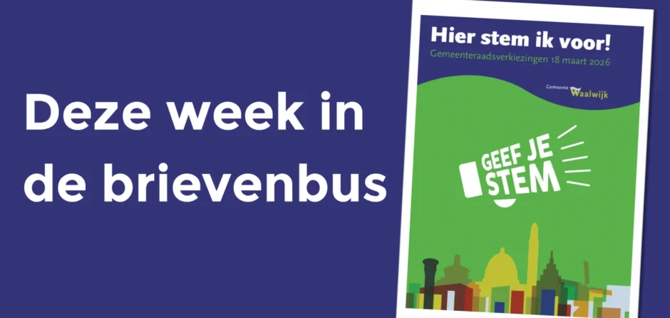 Verkiezingskrant als extra bijlage bij Weekblad Waalwijk