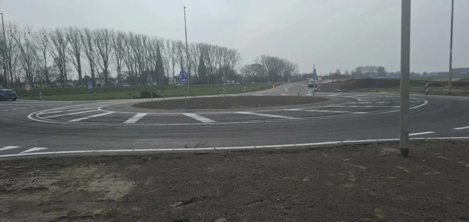 Aanleg tijdelijke rotondes langs de A59 afgerond