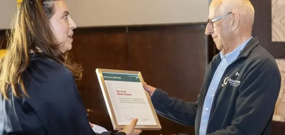Uitreiking Zilveren Knoop toont waardering voor Bart Dane