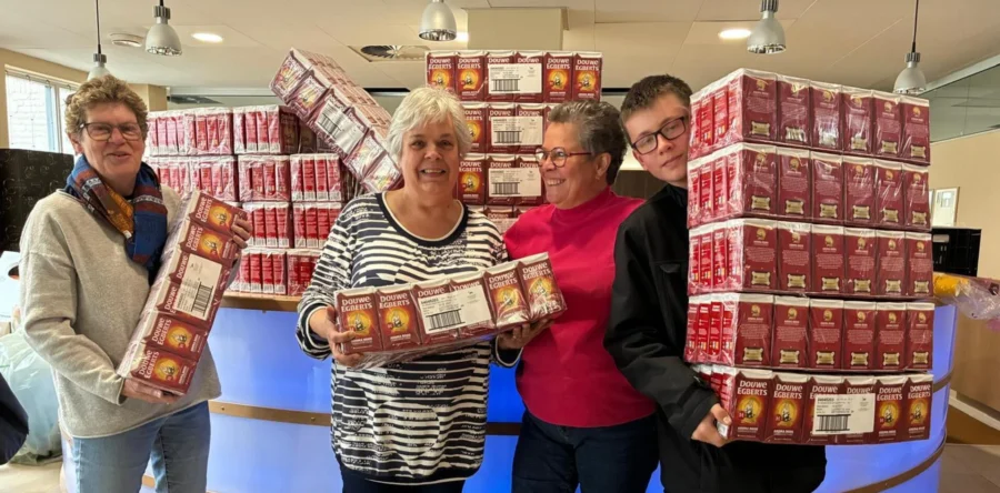 Recordopbrengst DE-punten voor Voedselbank Dongen