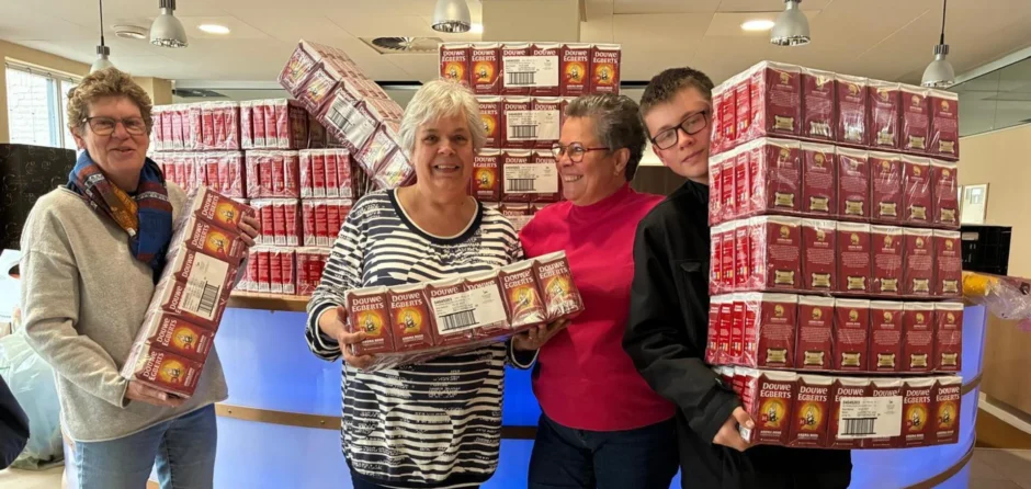 Recordopbrengst DE-punten voor Voedselbank Dongen