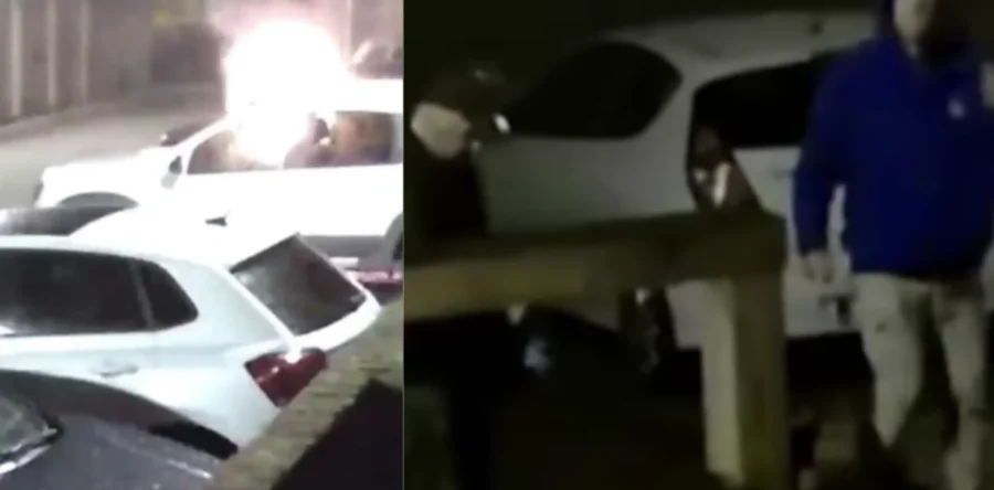 Politie geeft beelden vrij van verdachten autobrand Waalwijk