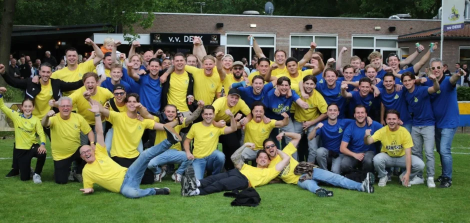 VV DESK dubbel kampioen: volksfeest barst uit zijn voegen