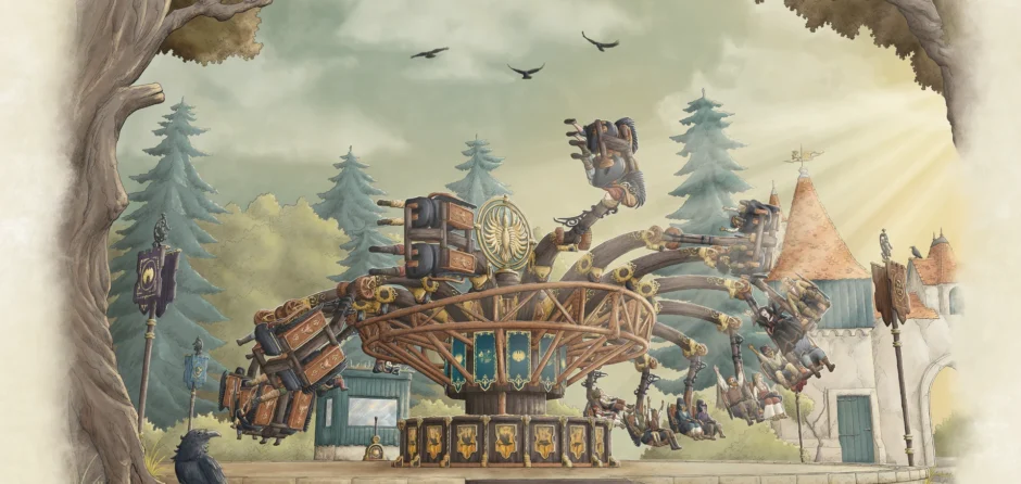 Nieuwste Efteling attractie heet Ravenring en opent komende winter
