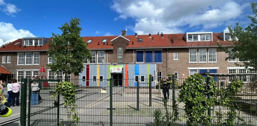 Rookontwikkeling bij Teresiaschool in Waalwijk door rokende lamp