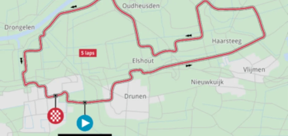 Route van Waalwijkse ZLM-touretappe bekend: finish bij stadion RKC