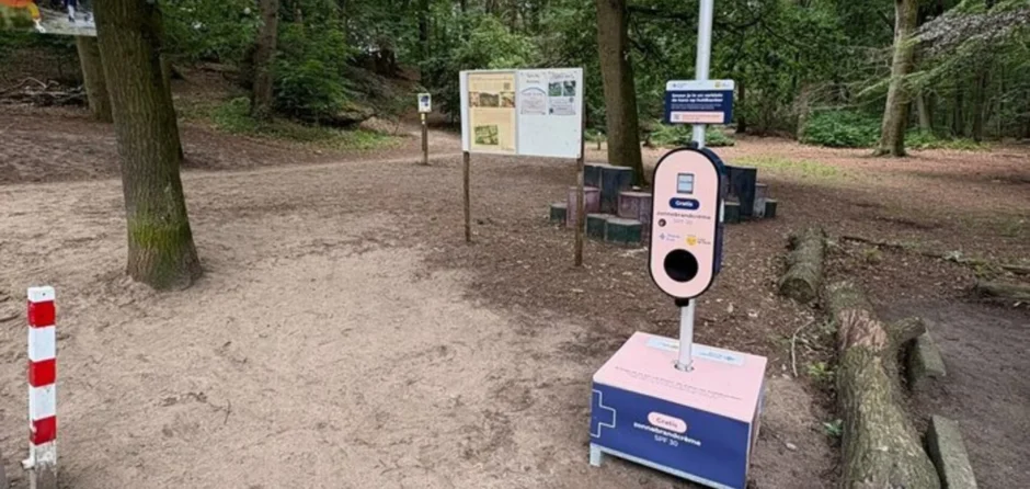 Gemeente Loon op Zand helpt bij het insmeren van zonnebrand