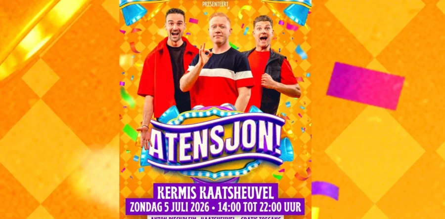 Het gratis kermisfeest ATENSJON keert terug in Kaatsheuvel op 5 juli