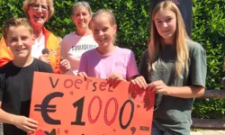 Basisschool levert door sponsorloop mooi bedrag op voor voedselbank