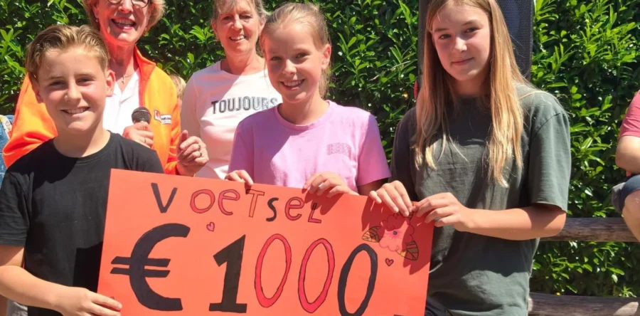 Basisschool levert door sponsorloop mooi bedrag op voor voedselbank
