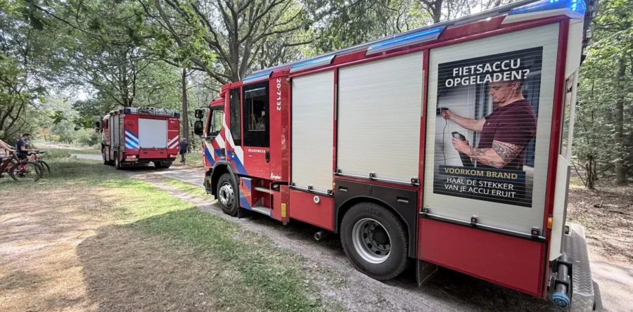 Bosbrand ontstaan in Loonse en Drunense Duinen