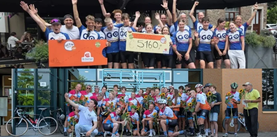 Waalwijkse scholieren fietsen honderden kilometers voor goed doel