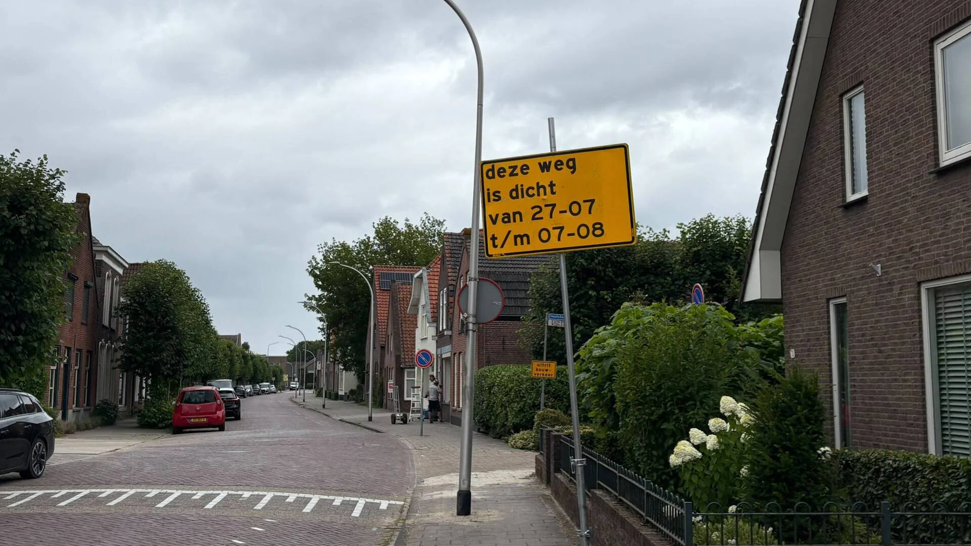 Loeffstraat Waalwijk tijdelijk afgesloten voor rioolwerkzaamheden